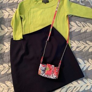 Retro mini skirt Dark Navy size 9/10